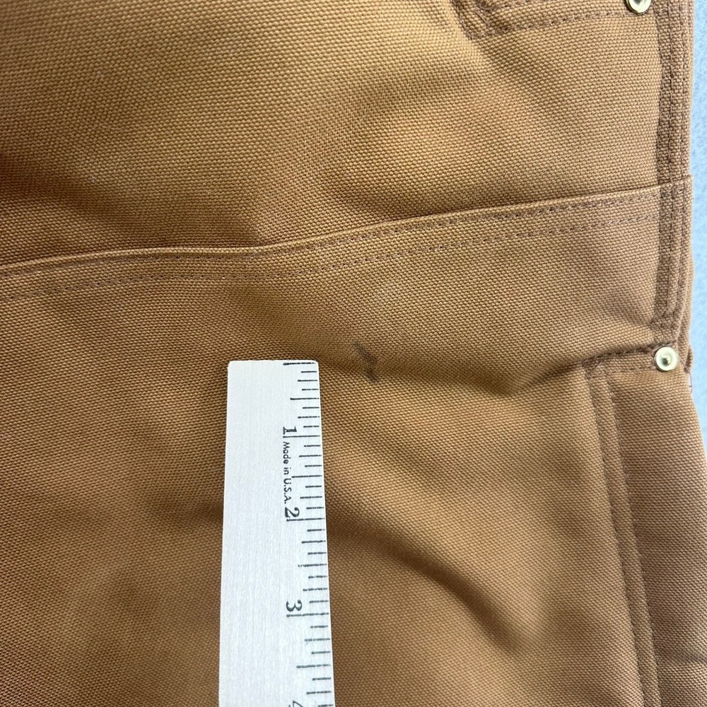 Carhartt Firm Duck Insulated Bib Overalls Loose Fit Workwear L Short OR4393-M - Picture 9 of 10